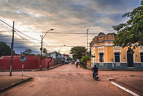 Typical streets of Concepcin, Paraguay, America