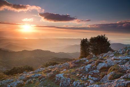 Punta Sebera (979mt of altitude) in the regional park of Sulcis (Sardinia)