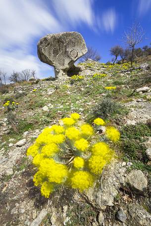 La Rocca Del Drago illuminated by the light of a spring afternoon