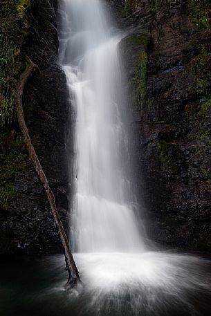 Long exposure at the Mundo waterfall, Aspromonte national park, Calabria, Italy, Europe