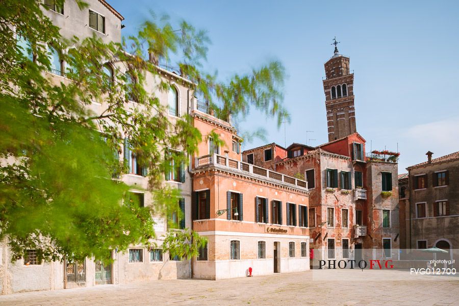 Bell tower of Santo Stefano in Venice