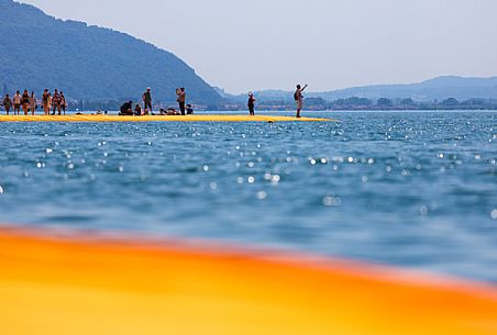 The Floating Piers, by Christo and Jeanne-Claude. Lake Iseo 2016.