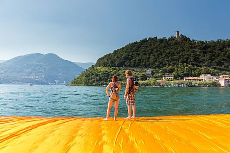 The Floating Piers, by Christo and Jeanne-Claude. Lake Iseo 2016.