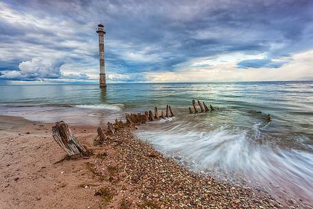 Kiipsaare lighthouse in Saaremaa island, Vilsandi National Park, Baltic sea