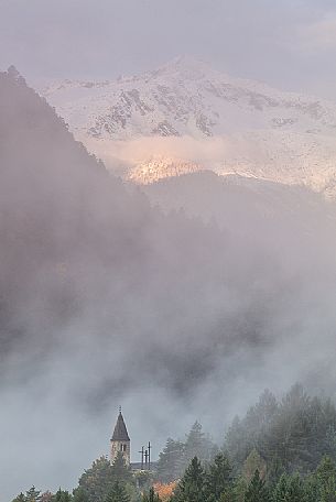 Dolomiti of Brenta,Natural Park of Adamello-Brenta,church of Santo Stefano