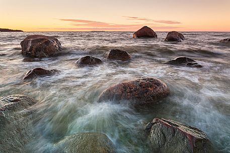 Lahemaa National Park.
Ksmu peninsula is a gigantic natural Ice Age park with a unique boulder field and rocks left behind by glacial drift, Estonia