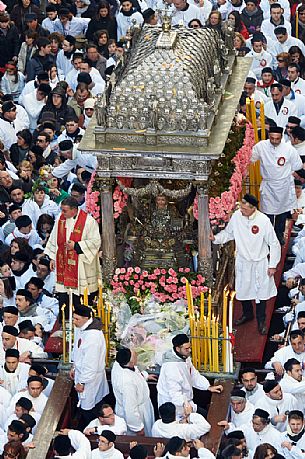 Sant'Agata festivity, procession of the saint, Catania, Sicily, Italy, Europe