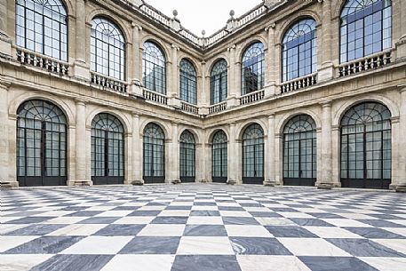 Main courtyard of the general Archive of the Indies, UNESCO world heritage site, Seville, Spain