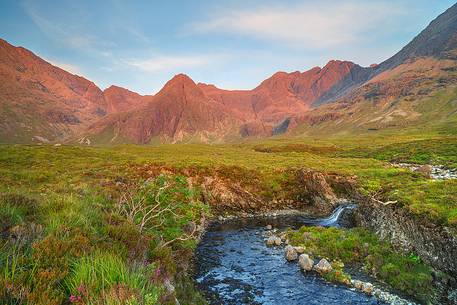 The luxury vegetation of Glen Brittle during the summertime is perfectly shown through this picture