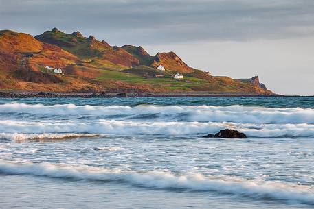 A view of Staffin bay at early morning, Isle of Skye, Scotland, UK