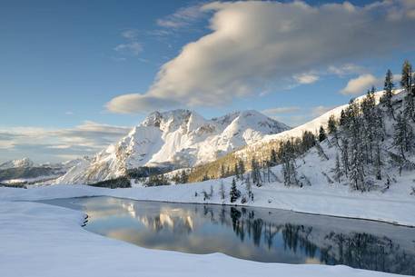 Mount Bivera seen by Casera Razzo