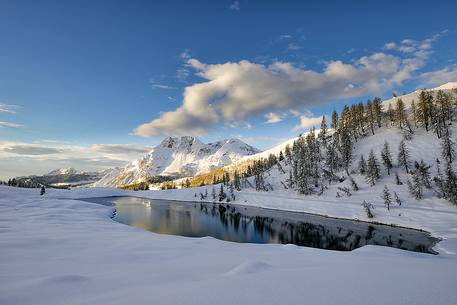 Mount Bivera seen by Casera Razzo