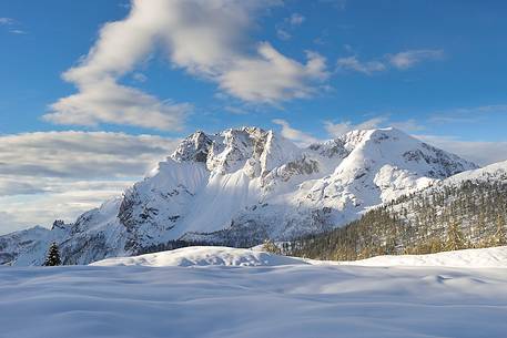 Mount Bivera seen by Casera Razzo