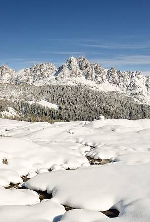 The Brontoni mountains after snowfall