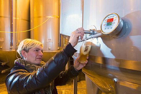 Inside the brewery Zahre beer, Sauris di Sopra