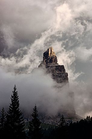 The Brenta dolomites from Vallesinella hut, Madonna di Campiglio, Trentino, Italy