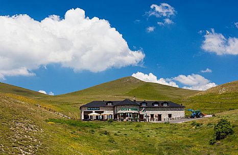 Perugia hut near Castelluccio di Norcia, Sibillini National Park, Italy