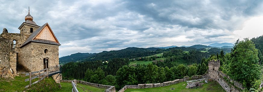 Fortification and ancient castle of Glanegg, Carinthia, Austria, Europe