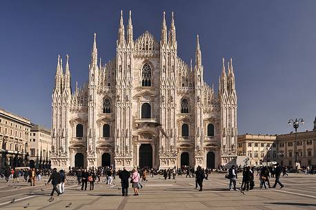 The Milan Cathedral from the square