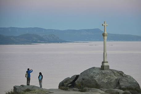 Way of St.James - The last pilgrim Cruceiro at Cape Fisterra