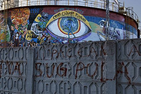 Murals in the outskirts of Timisoara in honor of the nomination of European Capital of Culture 2021, Timosoara, Romania, Europe