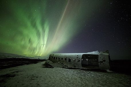 Plane wreck of USAF crash down on Slheimasandur beach, Iceland